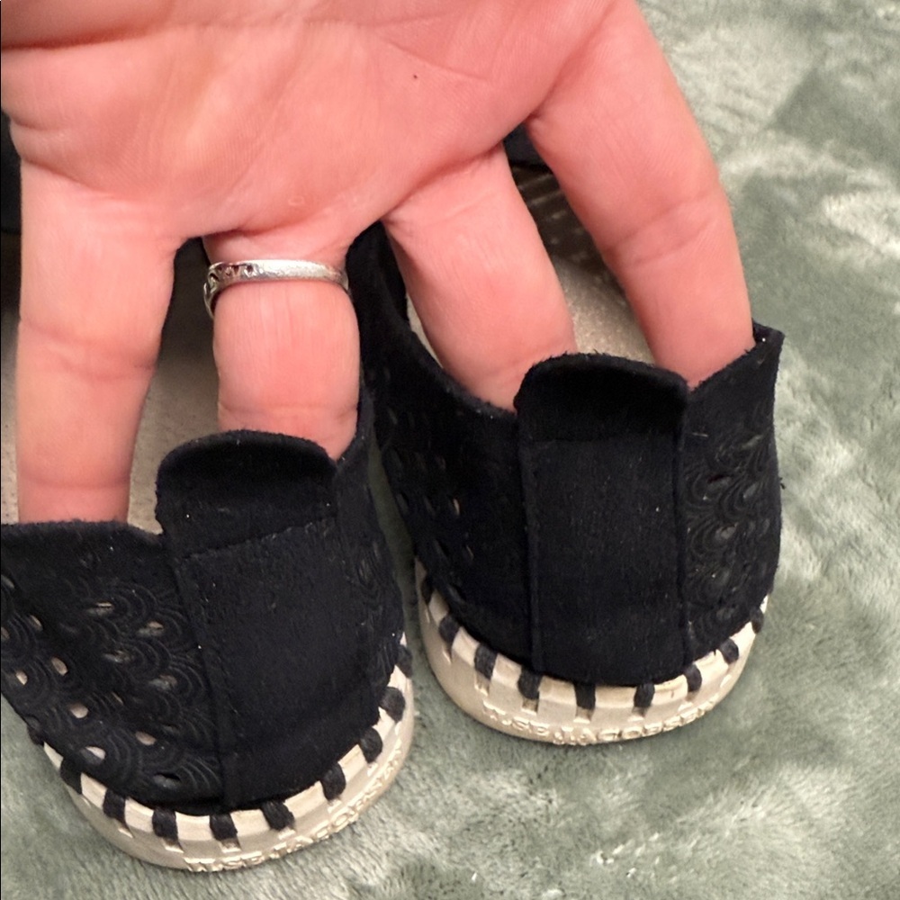 Ilse Jacobsen Black Espadrille Slip-Ons - Picture 11 of 12